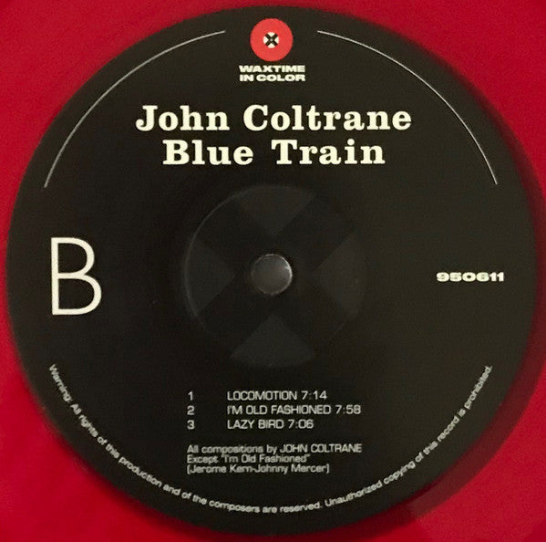John Coltrane : Blue Train (LP, Album, Ltd, RE, Red)