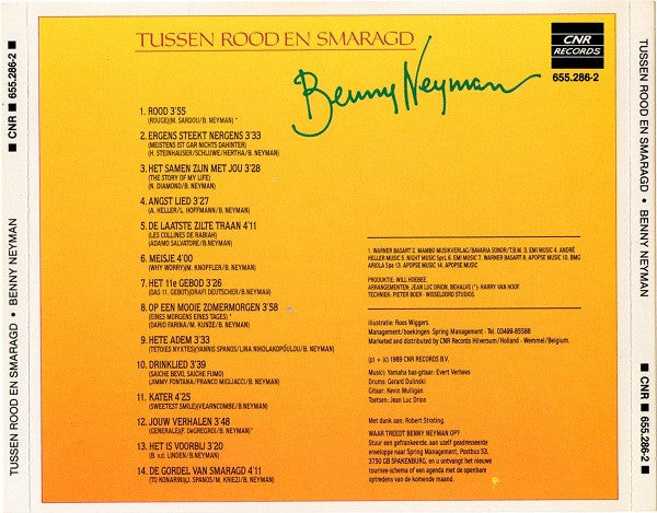 Benny Neyman : Tussen Rood En Smaragd (CD, Album)
