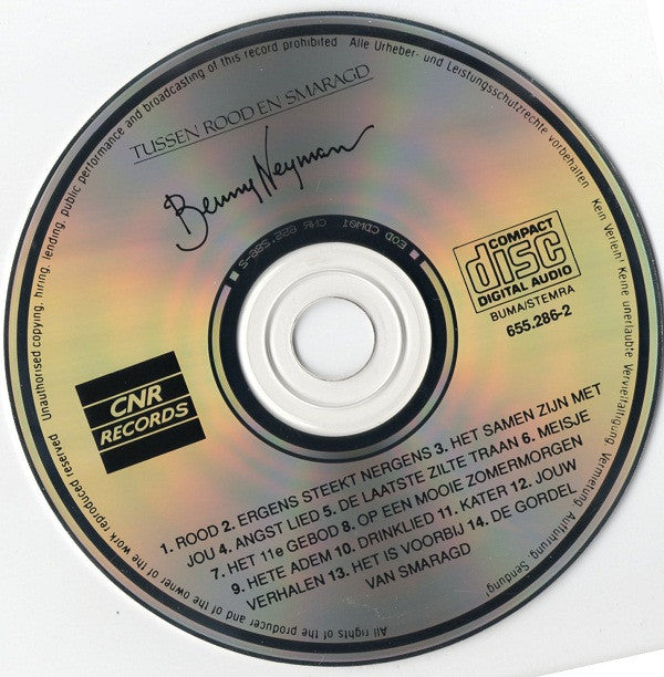Benny Neyman : Tussen Rood En Smaragd (CD, Album)