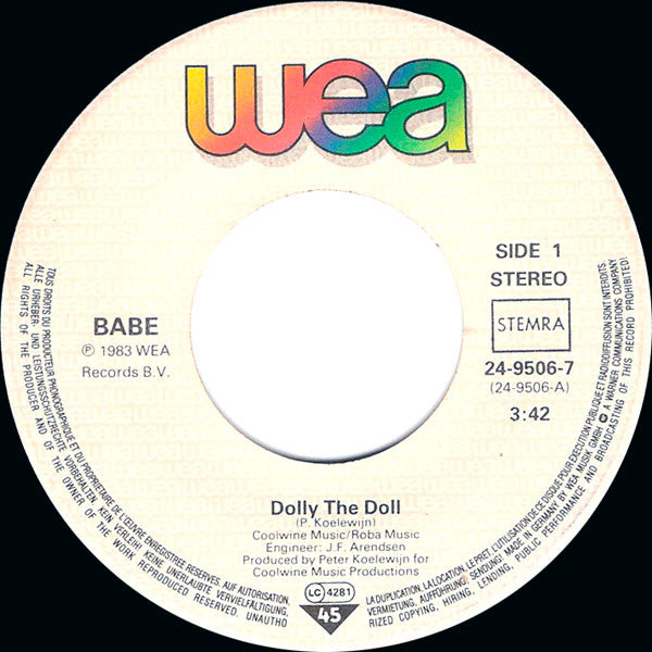 Babe (2) : Dolly The Doll (7", Single)