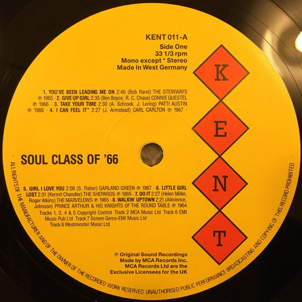 Various : Soul Class Of 66 (LP, Comp, RP)