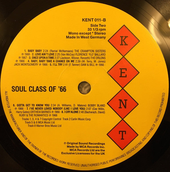 Various : Soul Class Of 66 (LP, Comp, RP)