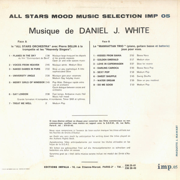 Daniel J. White / Manhattan Trio : Joie (LP)