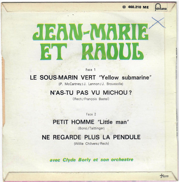 Jean-Marie Et Raoul : Le Sous-Marin Vert (7", EP)