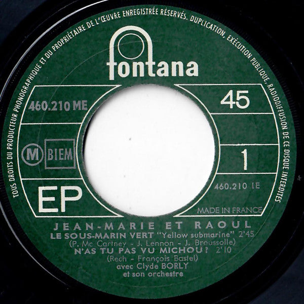 Jean-Marie Et Raoul : Le Sous-Marin Vert (7", EP)