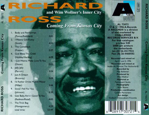 Richard Ross (8) And Wim Wollner's Inner City : Coming From Kansas City (CD)