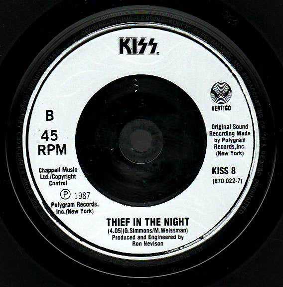 Kiss : Reason To Live (7", Single)