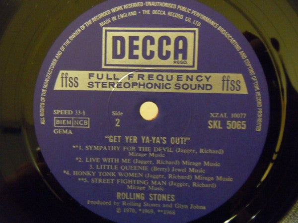 The Rolling Stones : Get Yer Ya-Ya's Out! (The Rolling Stones In Concert) (LP, Album)