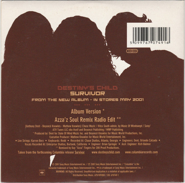 Destiny's Child : Survivor (CD, Single)