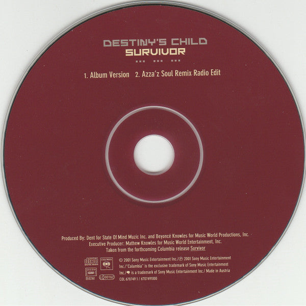 Destiny's Child : Survivor (CD, Single)