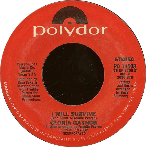 Gloria Gaynor : Substitute / I Will Survive (7", Single, Styrene, Pit)