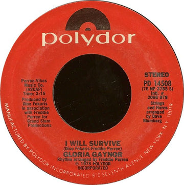 Gloria Gaynor : Substitute / I Will Survive (7", Single, Styrene, Pit)