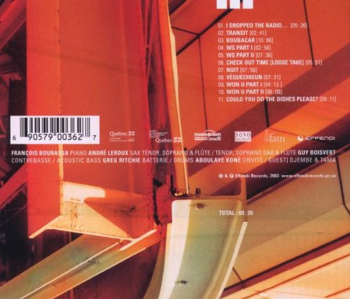 François Bourassa Quartet : Indefinite Time (CD)