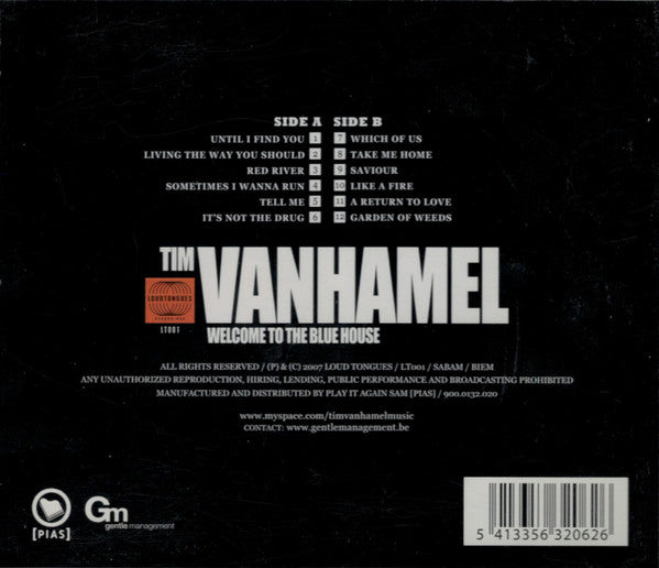 Tim Vanhamel : Welcome To The Blue House (CD, Album)
