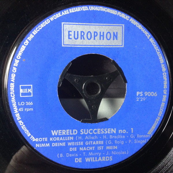 The Willards* : Wereldsuccessen No.1 (7", Single)