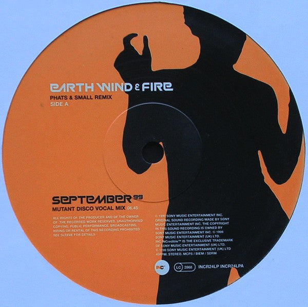 Earth, Wind & Fire : September 99 (Phats & Small Remix) (12", Maxi)