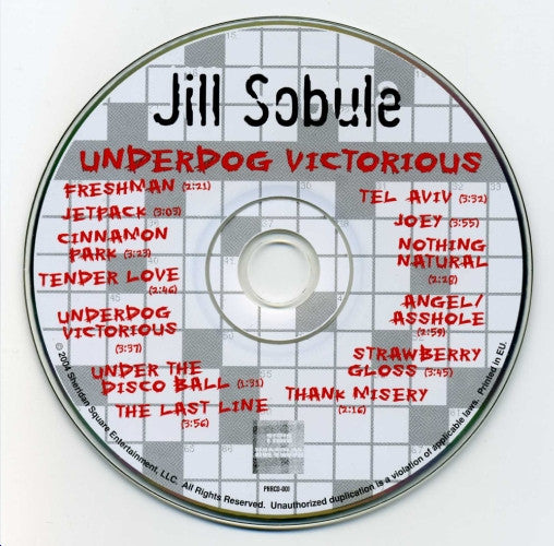 Jill Sobule : Underdog Victorious (CD, Album)