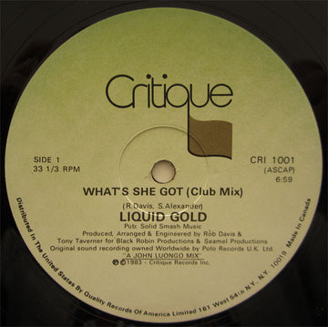 Liquid Gold : What's She Got (12")