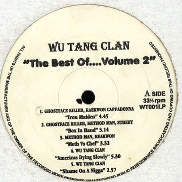 Wu-Tang Clan : The Best Of.... Volume 2 (LP, Comp, Unofficial)