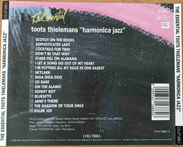 Toots Thielemans : Harmonica Jazz (CD, Comp, RE)