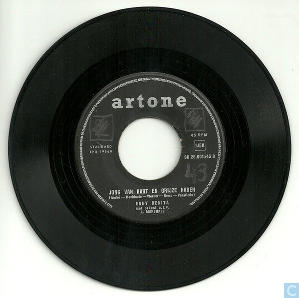 Enny Denita : Bittere Tranen / Jong Van Hart En Grijze Haren (7", Single)