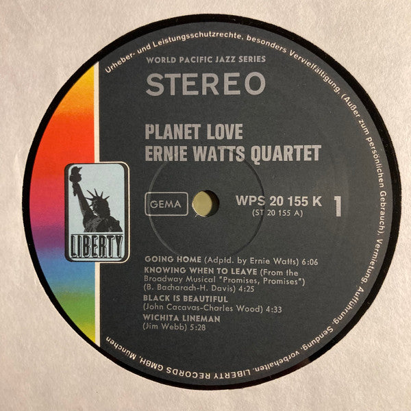 Ernie Watts Quartet : Planet Love (LP, Album)