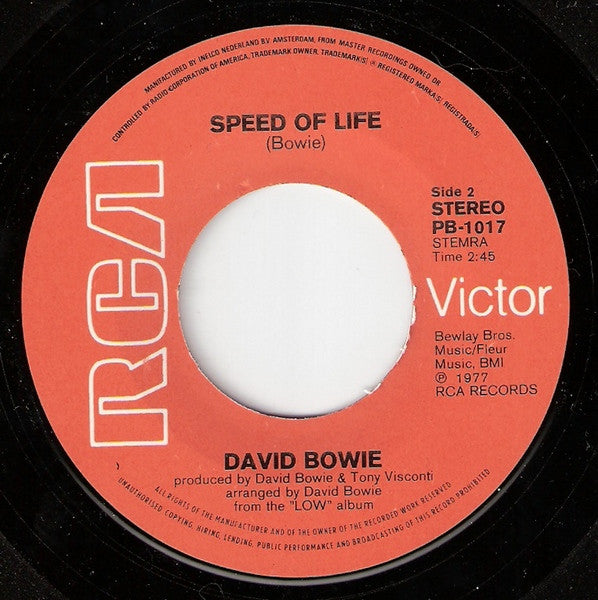David Bowie : Be My Wife (7", Single)