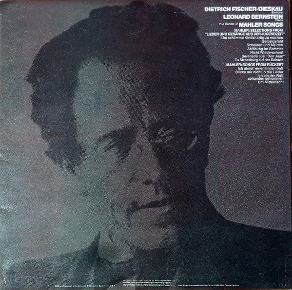 Dietrich Fischer-Dieskau, Leonard Bernstein : Mahler Songs (LP, Gat)