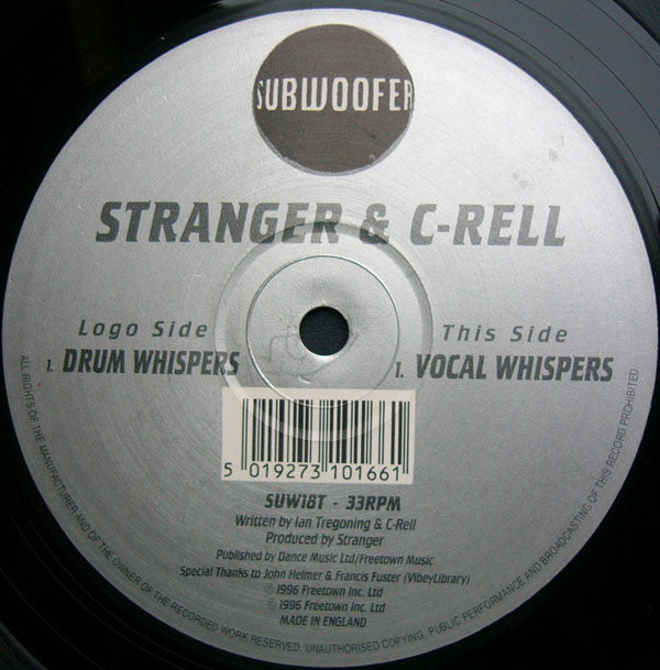 Stranger & C-Rell : Drum Whispers / Vocal Whispers (12")