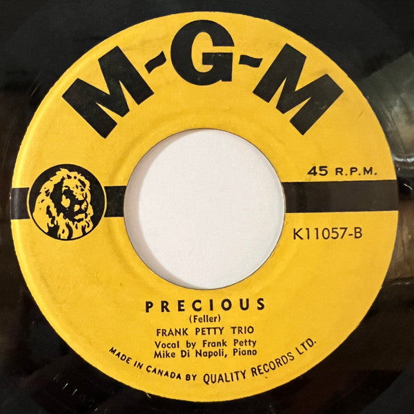 Frank Petty Trio : Down Yonder (7", Single)