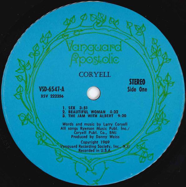Larry Coryell : Coryell (LP, Album)
