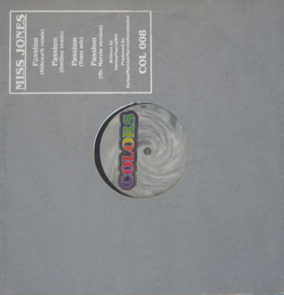 Miss Jones : Passion (12")