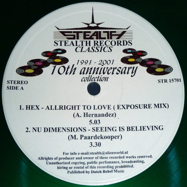 Various : 10th Anniversary Collection (1991-2001) (12", Gre)