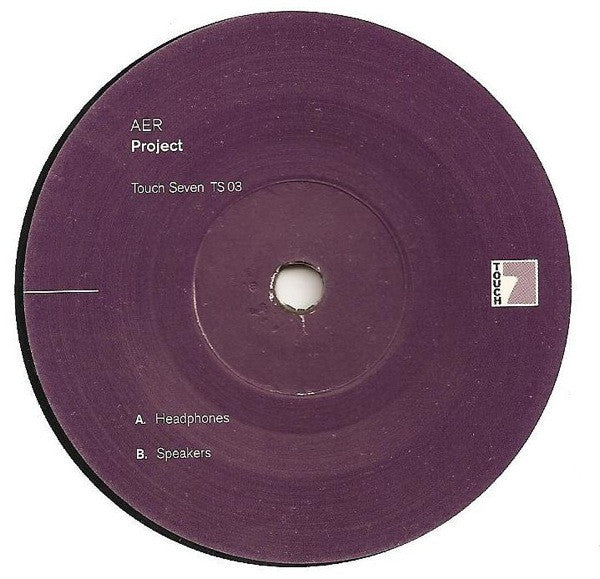 AER : Project (7", Single, Ltd)