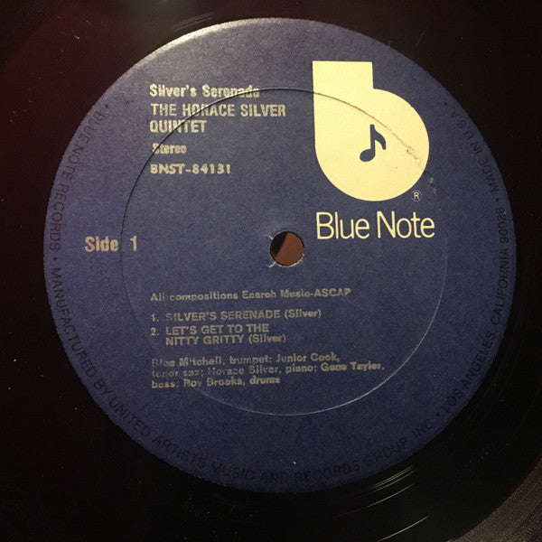 The Horace Silver Quintet : Silver's Serenade (LP, Album, RE)