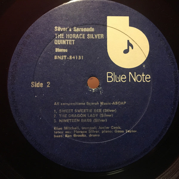 The Horace Silver Quintet : Silver's Serenade (LP, Album, RE)