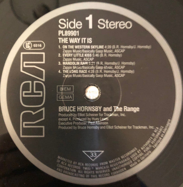 Bruce Hornsby And The Range : The Way It Is (LP, Album)