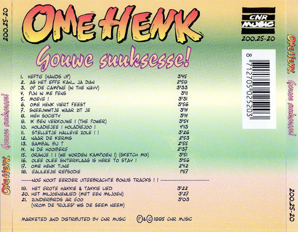 Ome Henk : Gouwe Suuksesse! (CD, Comp)