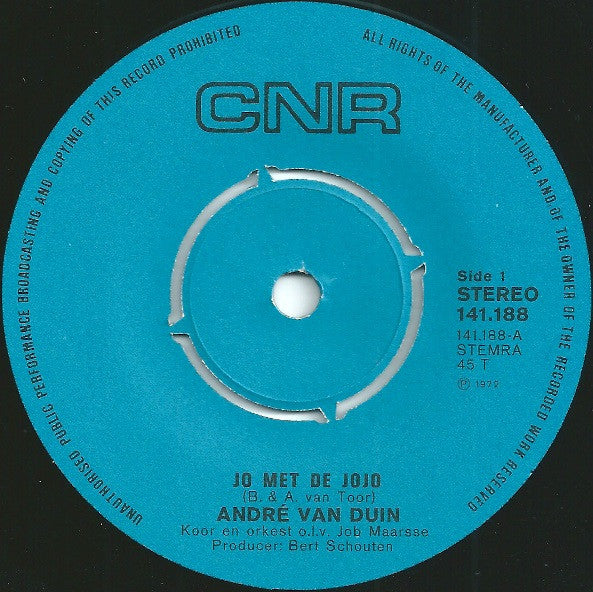 André van Duin : Jo Met De Jojo / Het Bananenlied (7", Single)