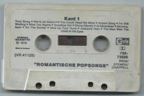 Various : Romantische Popsongs (Cass, Comp)