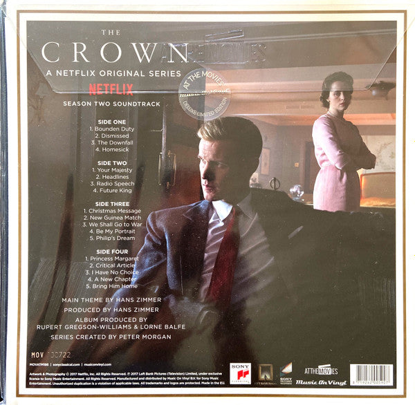 Rupert Gregson-Williams & Lorne Balfe : The Crown (A Netflix Original Series) Season Two Soundtrack (2xLP, Album, Ltd, Num, Gol)