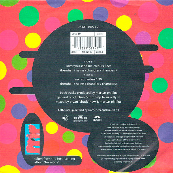 Londonbeat : Lover You Send Me Colours (7", Single)