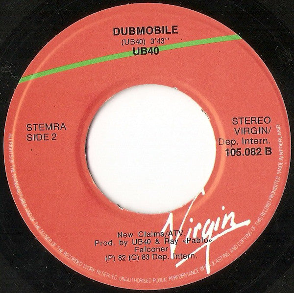 UB40 : I've Got Mine (7", Single)