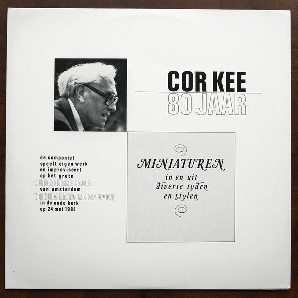 Cor Kee : Cor Kee 80 Jaar "Miniaturen" (LP)