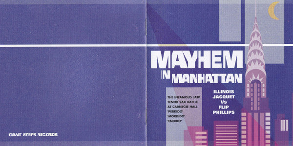 Illinois Jacquet Vs Flip Phillips : Mayhem In Manhattan (CD, Comp, RM)