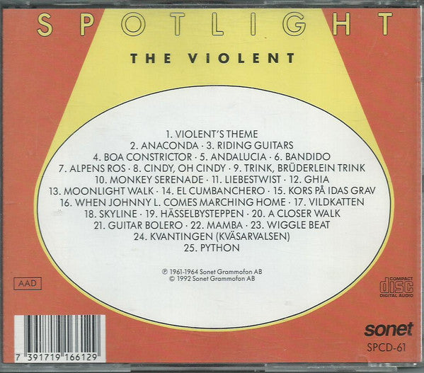 The Violents (2) : Spotlight (CD, Album, Comp)