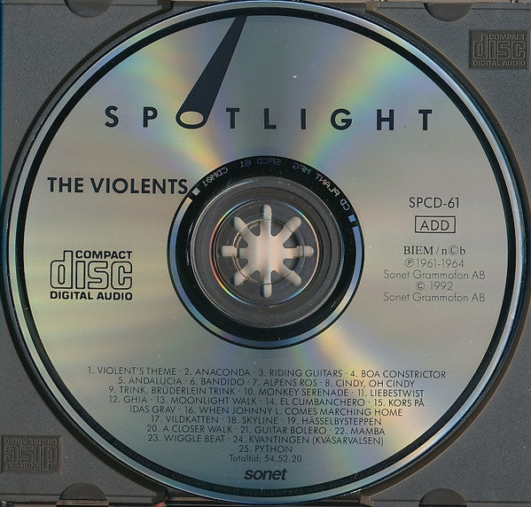 The Violents (2) : Spotlight (CD, Album, Comp)