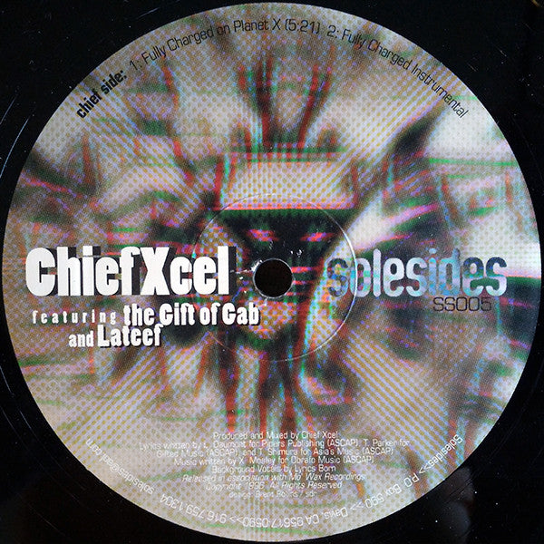 DJ Shadow And The Groove Robbers / Chief Xcel Featuring The Gift Of Gab And Lateef The Truth Speaker : Hardcore (Instrumental) Hip Hop / Fully Charged On Planet X (12")