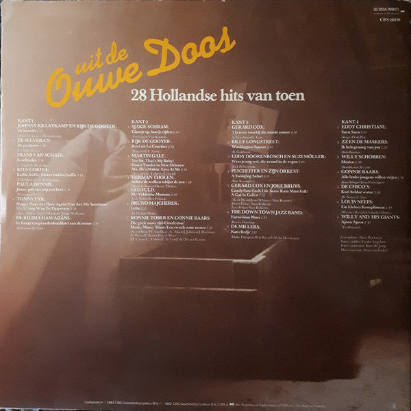 Various : Uit De Ouwe Doos 28 Hollandse Hits Van Toen (2xLP, Comp)