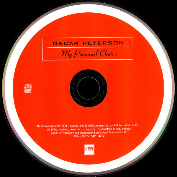 Oscar Peterson : My Personal Choice (CD, Comp)